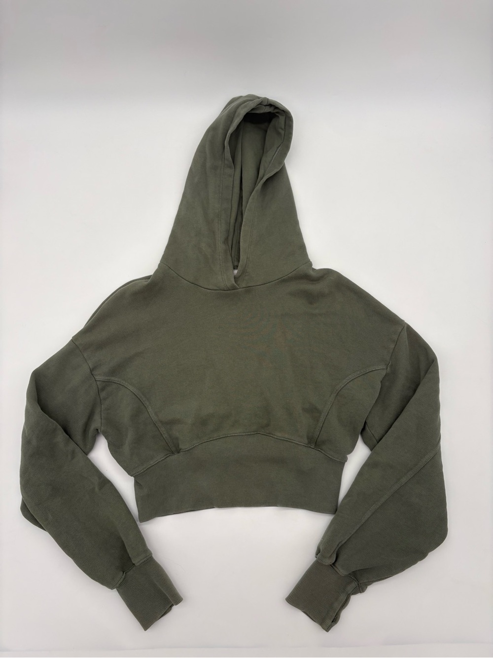 Offline Olive Cropped Sweatshirt